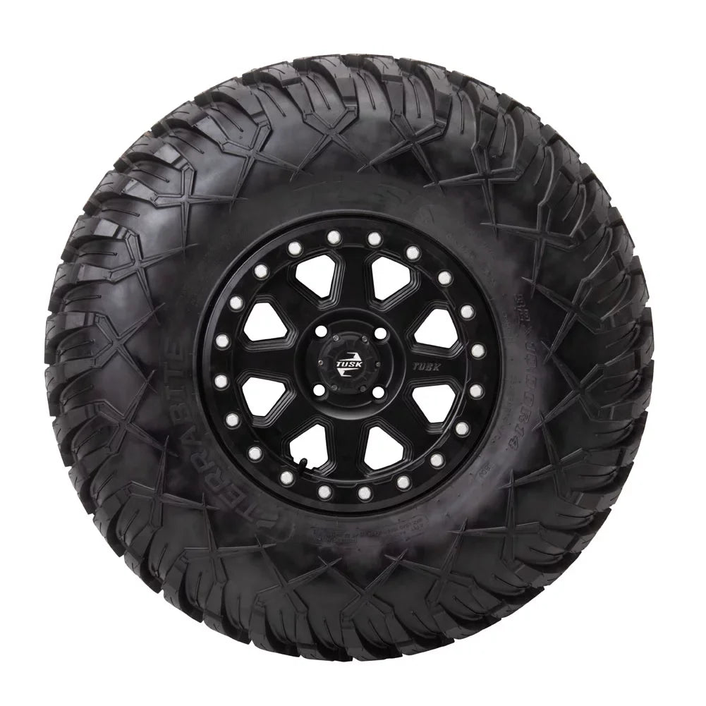 4/110 Tusk Uinta Beadlock Wheel 14x7 5.0 + 2.0 Matte Jet For Yamaha Viking VI EPS Ranch Edition 2022