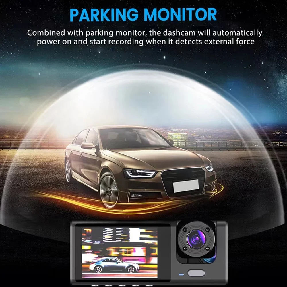 GoolRC Dash Cam,Cam Clear Car Video Wide Car Wide Car Camera Wifi Auto Dash Cam Rearview Mirror Car Clear Car Rearview 3 Cameras Car Rearview Mirror And Rear With Cam And Rear Dashcam 10800p Fhd