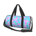 Coaee Purple Dragon Scales Large Capacity Travel Luggage Bag Cylinder Gym Bag Waterproof Sports Bag with Pocket and Compartment