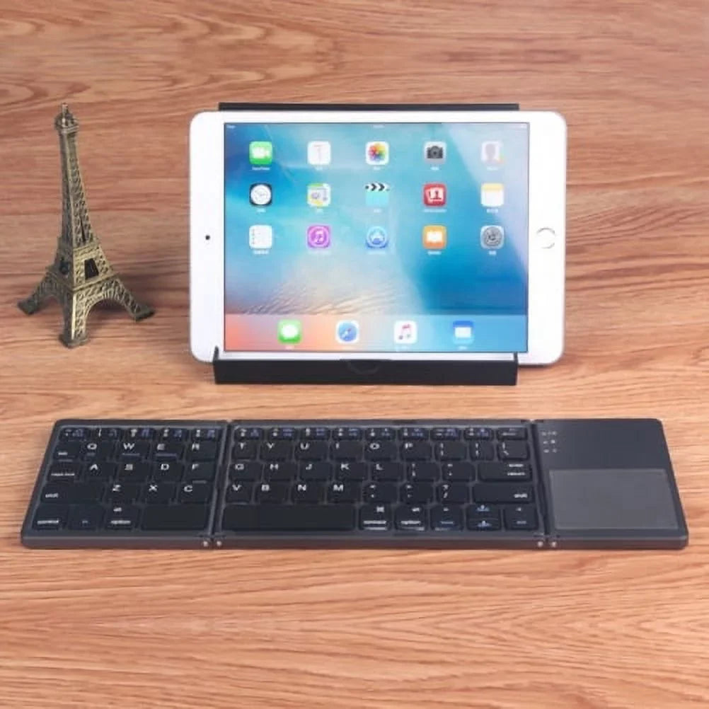 Rechargeable Folding Wireless Keyboard Portable Compact Y1K for iPad Pro 12.9 (2019) 10.5 9.7 4 3 2 - Zenfone V Live Max Plus M1, ROG Phone, AR 5z 5Q 4 Pro, Nexus 2 7