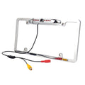 FOR PIONEER AVIC-F50BT NIGHT VISION COLOR REAR VIEW CAMERA - CHROME METAL FRAME