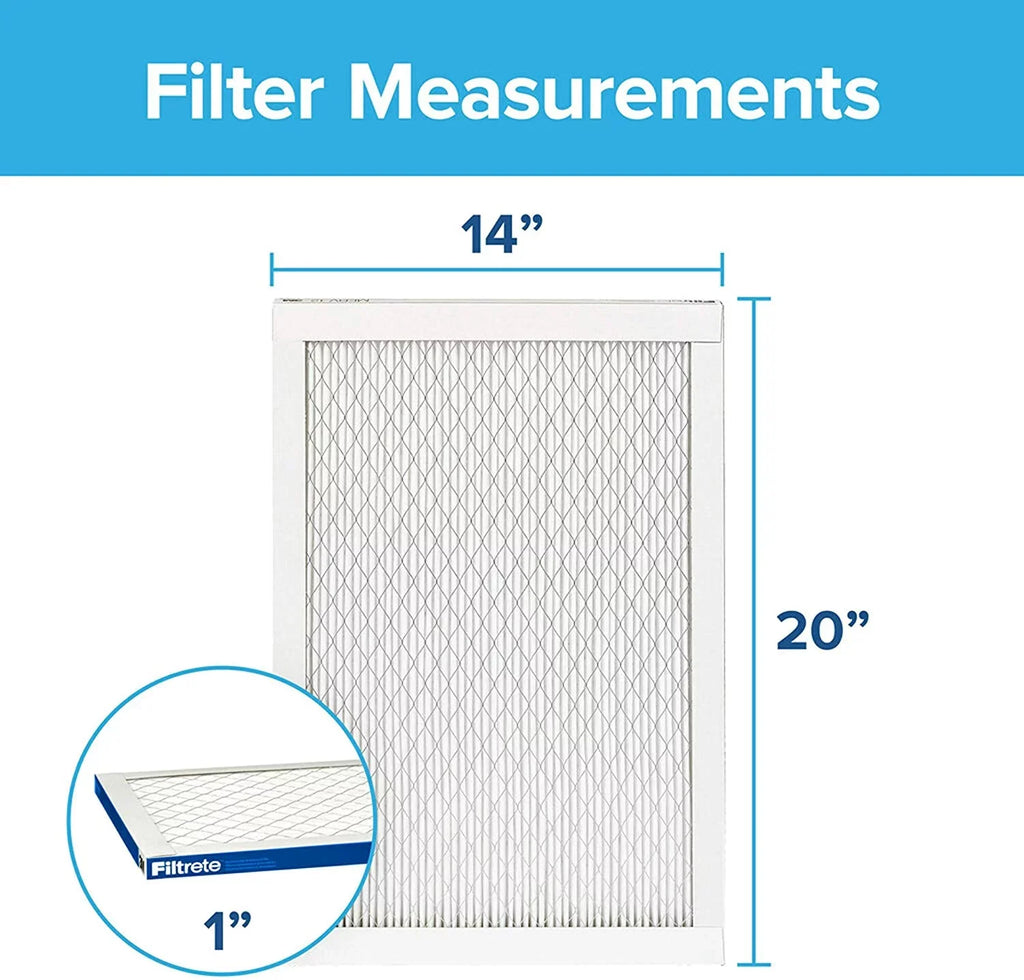 Filtrete 14x20x1, AC Furnace Air Filter, MPR 2200, Healthy Living Elite Allergen, 6-Pack (exact dimensions 13.81 x 19.81 x 0.78)