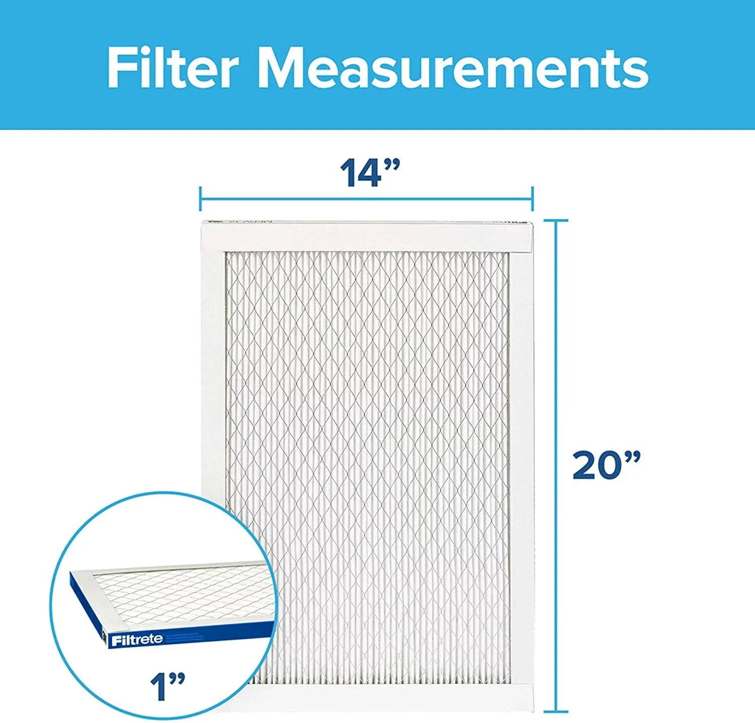 Filtrete 14x20x1, AC Furnace Air Filter, MPR 2200, Healthy Living Elite Allergen, 6-Pack (exact dimensions 13.81 x 19.81 x 0.78)