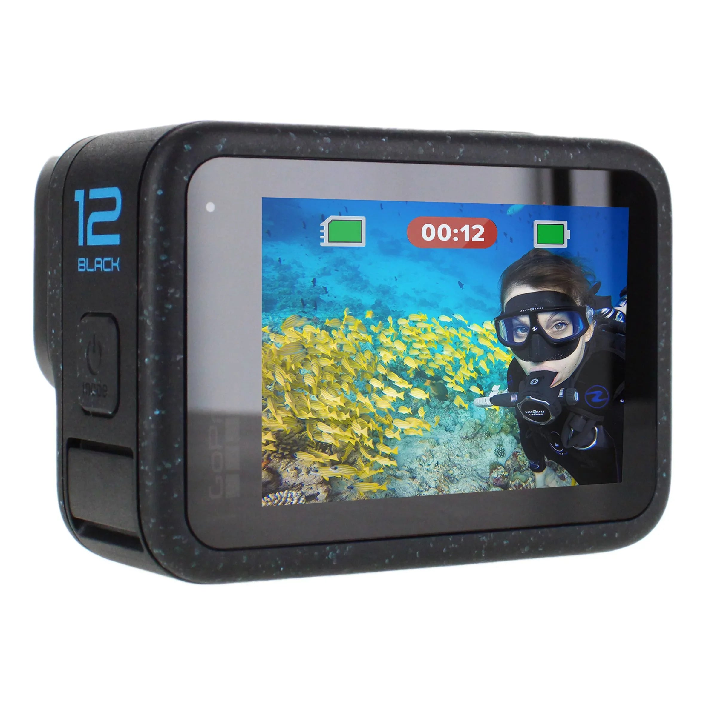 GoPro HERO12 Jet - Waterproof Action Camera with 5.3K60 Ultra HD Video, 27MP Photos, HDR, 1/1.9" Image Sensor, Live Streaming, Webcam, Stabilization(Open Box)