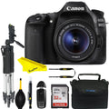 EOS 80D DSLR Camera Intermediate Bundle with 18-55mm Lens+24.2MP APS-C CMOS sensor and DIGIC 6 image processor
