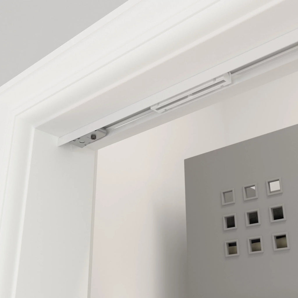 Richelieu 14014-Bc 36" Long Single Bi-Fold Door Track For Doors Up To 30 Pounds - White