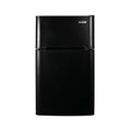 3 cu.ft 2 Door Mini Freestanding Refrigerator with Freezer in Ebony