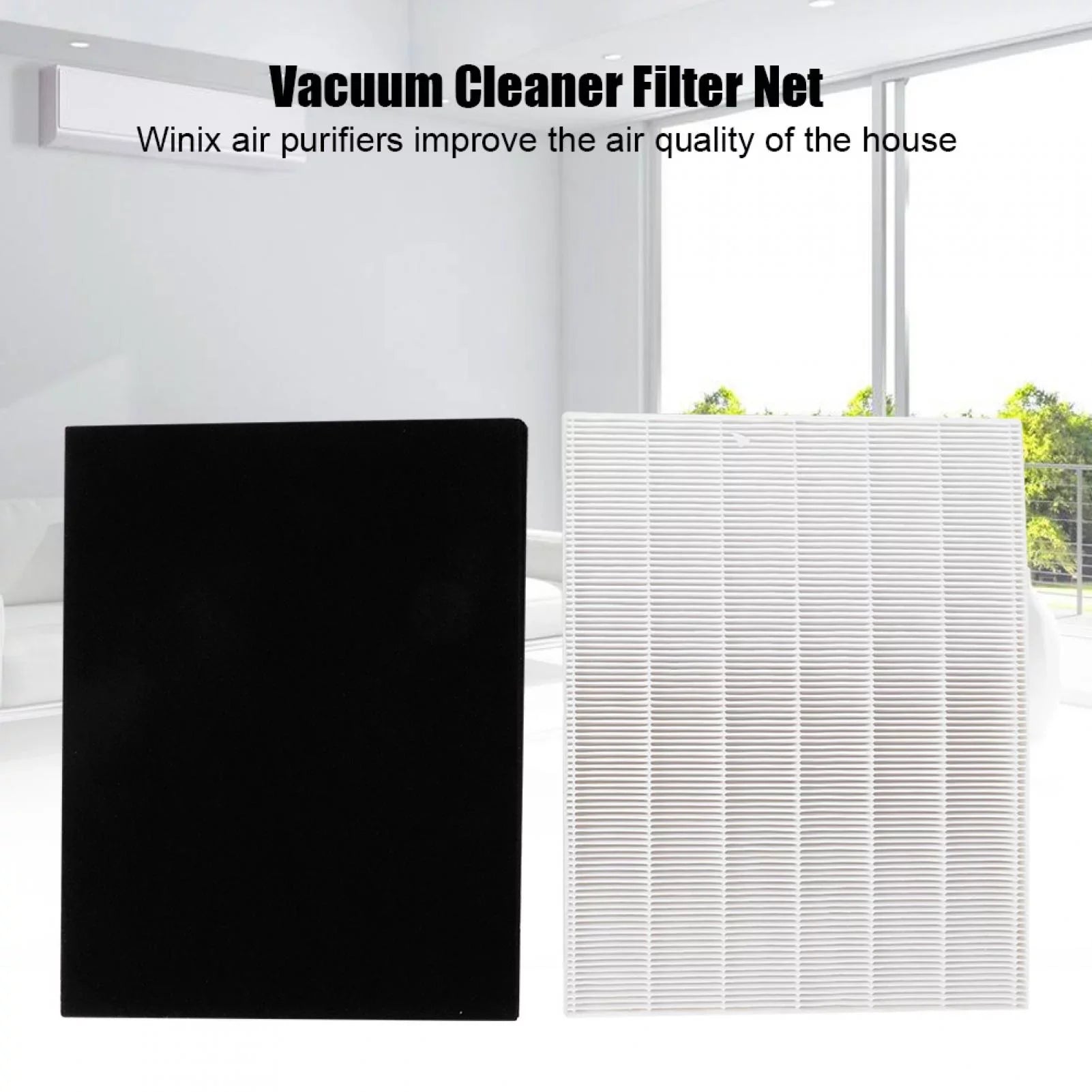 Tarente High Efficiency Particulate Air Purifier HEPA Filter Replacement Filter + Activated Carbon Cott