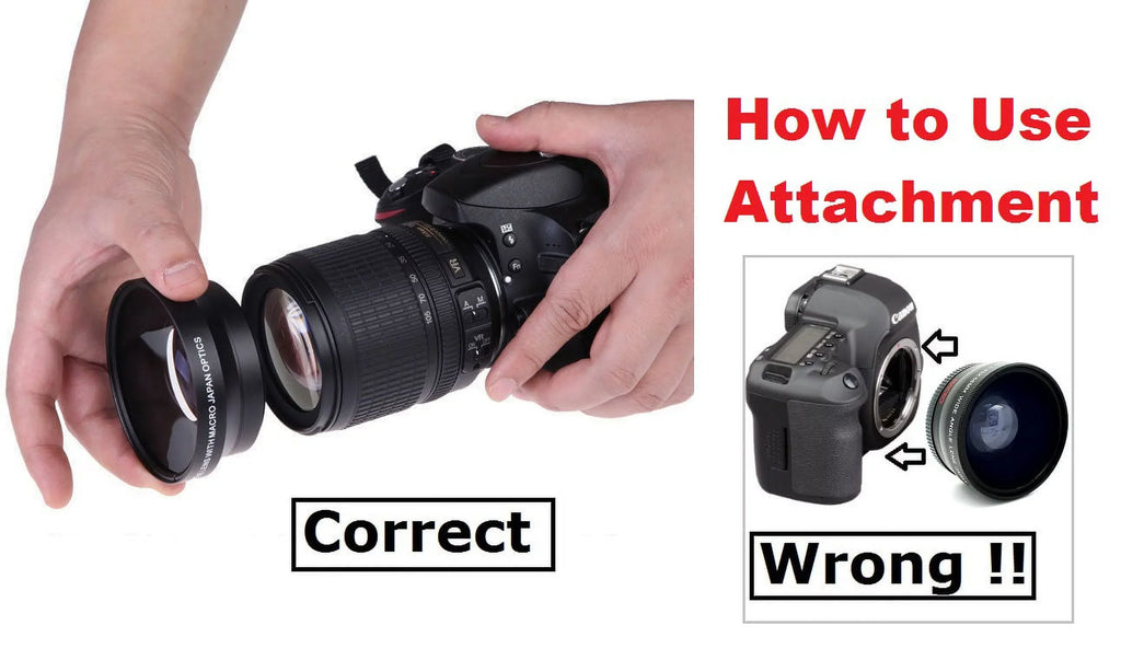 Hi-Def Telephoto & Wide Angle Lens Set For Lumix DMC-G7 DMC-G7K (46mm Compatible)