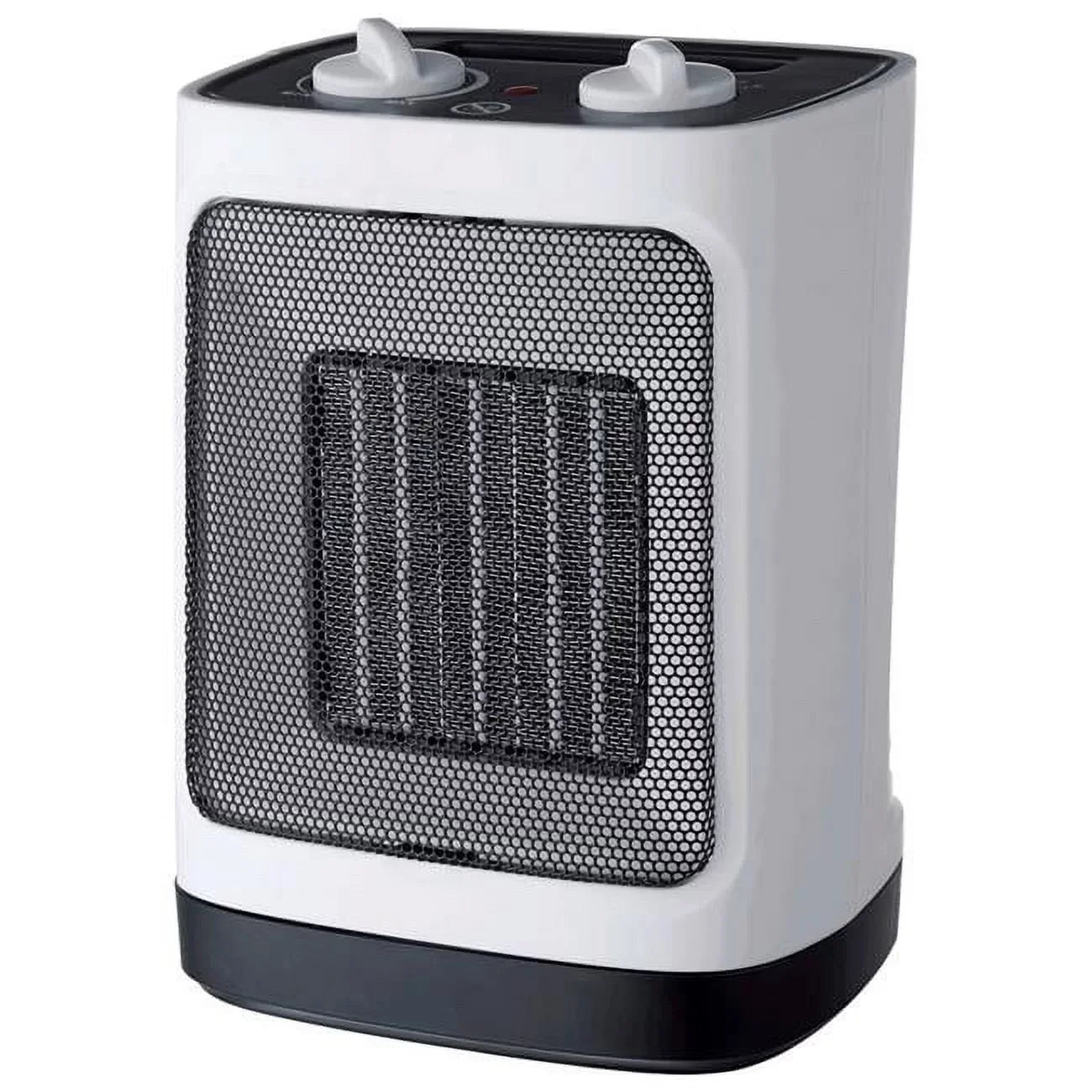 Electric Ceramic Heater & Fan Thermostat White