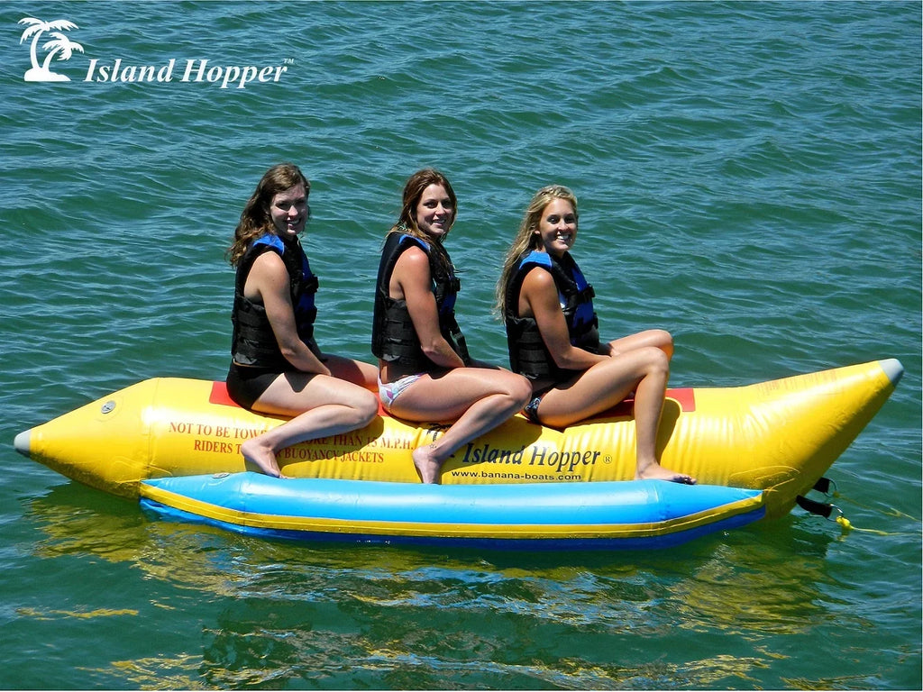 Aqua Sports 420-3 3 Passenger 13 feet in-line Seats Island Hopper Recreational Banana Water Sled