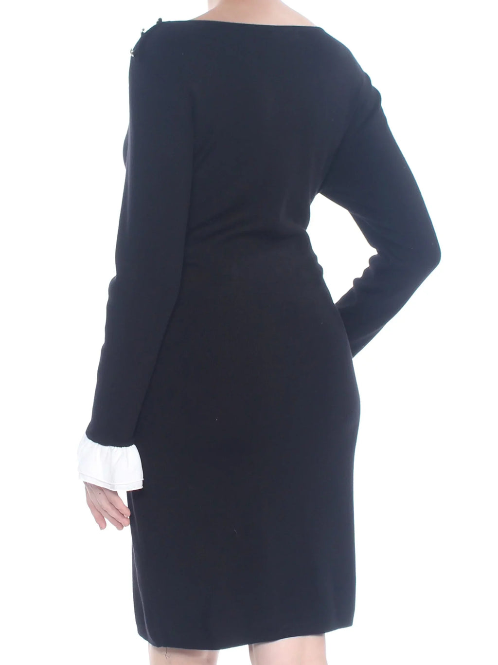 TOMMY HILFIGER $119 Womens New 1216 Jet Shoulder Button Sheath Sweater Dress L