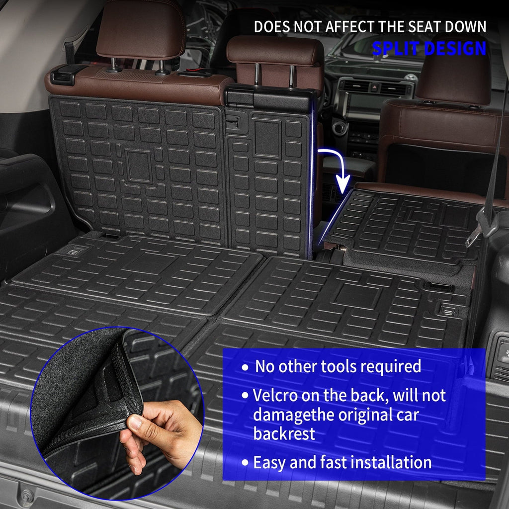 Fit 2010-2023 4Runner 7 Seats Trunk Mat Cargo Liner 4 Runner Accessories (Fit 2nd&3rd Row)