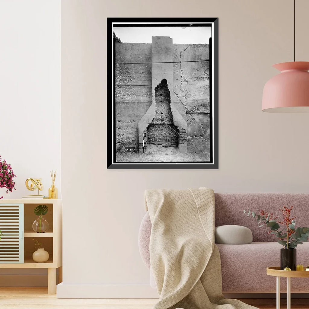 Historic Framed Print, Horton House (Remains), Main Road, Jekyll Island, Glynn County, GA - 4, 17-7/8" x 21-7/8"