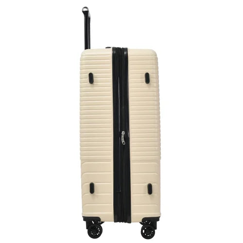 Zateety Hardshell Luggage Sets 3 Piece double spinner 8 wheels Suitcase with TSA Lock Mass 20''24''28''