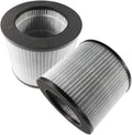 HQRP 2-Pack 2801 Replacement Filter Compatible with Bissell MyAir Personal Air Purifier 2780A 2780B 2780P 27809 3329, 3-in-1 HEPA Activated Carbon Filter