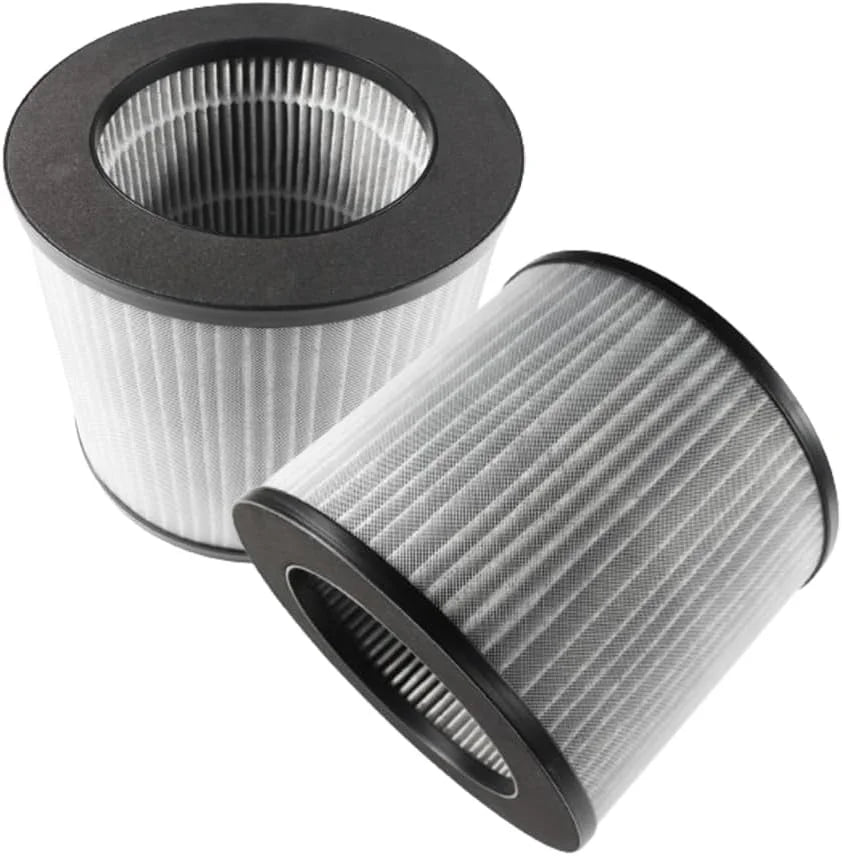 HQRP 2-Pack 2801 Replacement Filter Compatible with Bissell MyAir Personal Air Purifier 2780A 2780B 2780P 27809 3329, 3-in-1 HEPA Activated Carbon Filter