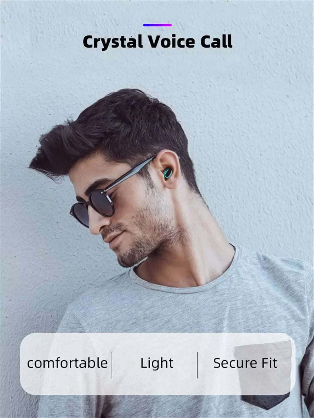 Wireless TWS Headphones for OnePlus Nord N300 5G/N20 5G, 10T 5G Phones - Earbuds Earphones True Wireless Stereo Headset Hands-free Mic Compatible With OnePlus Nord N300 5G/N20 5G, 10T 5G