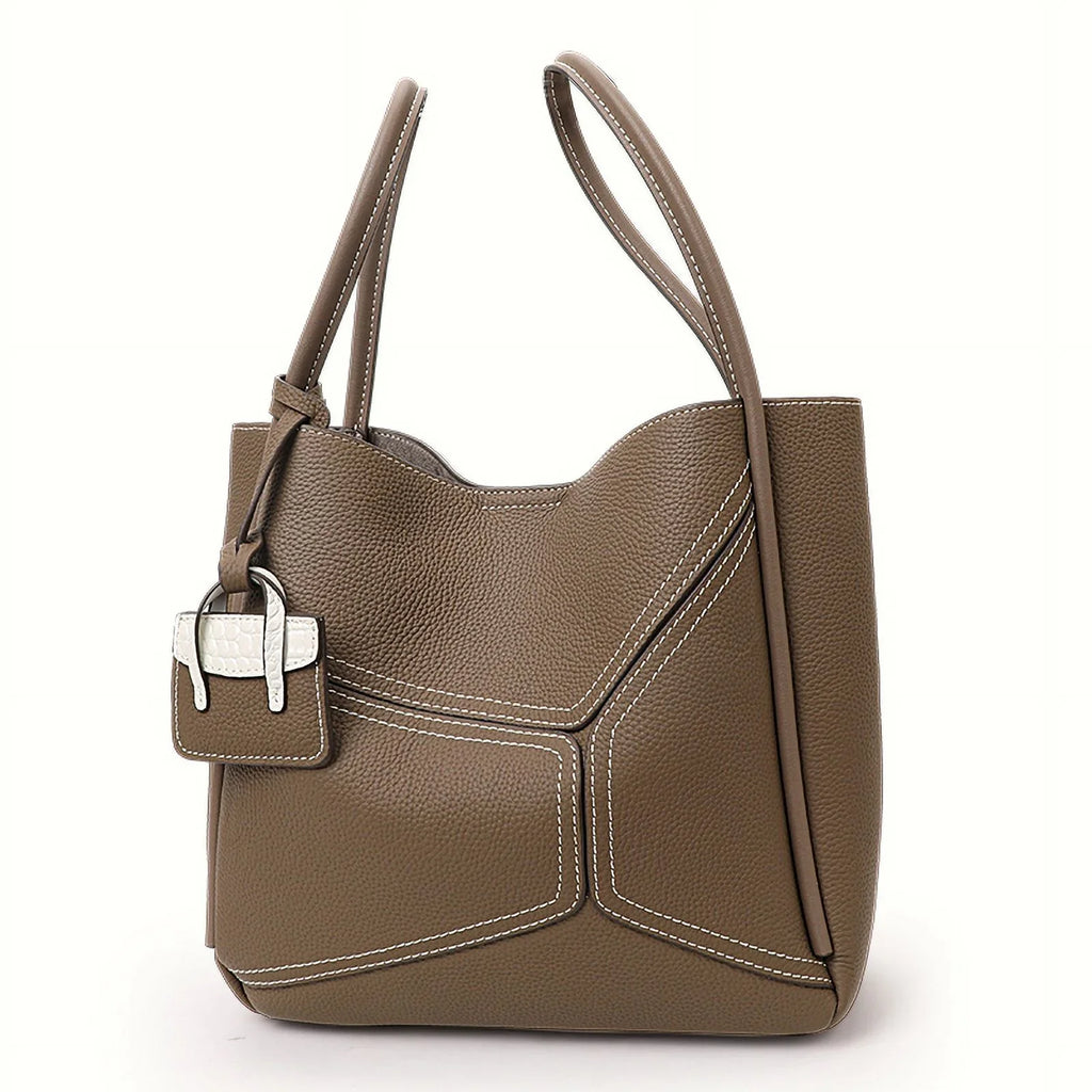 Aidrani Ladies 2024 new commuter Tote bag Fashion retro leather women's bag