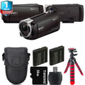 HDR-CX405 HD Handycam + Extra Battery +Tripod + 1 Yr Warranty -64GB Kit