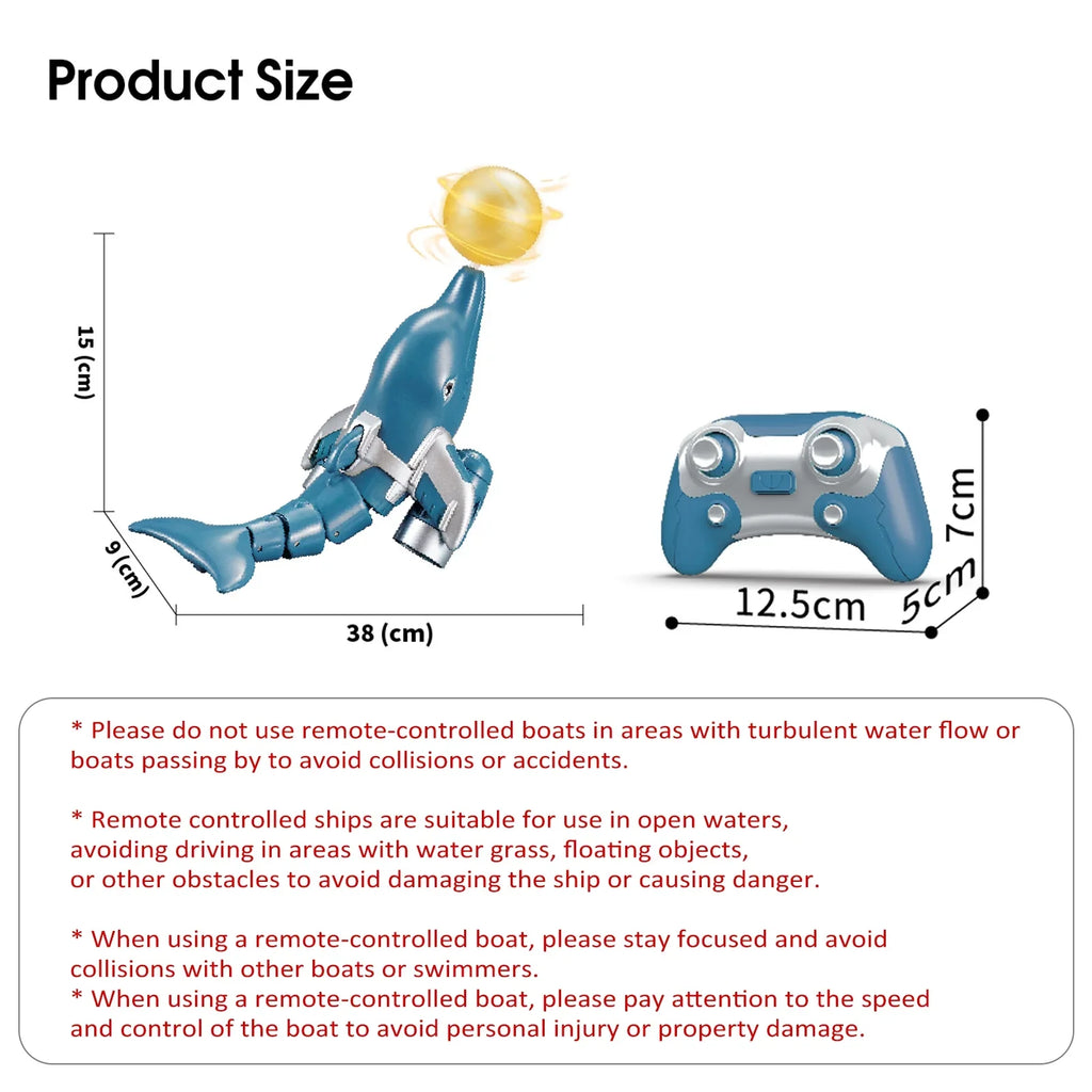Remote boat,Demo Head Water Waterproof Animal Boat Remote Water Remote Boat Head Ball Head Click Water Dolphin Toy Kids Pool Boat Waterproof /one Animal River Pool Toy Kids