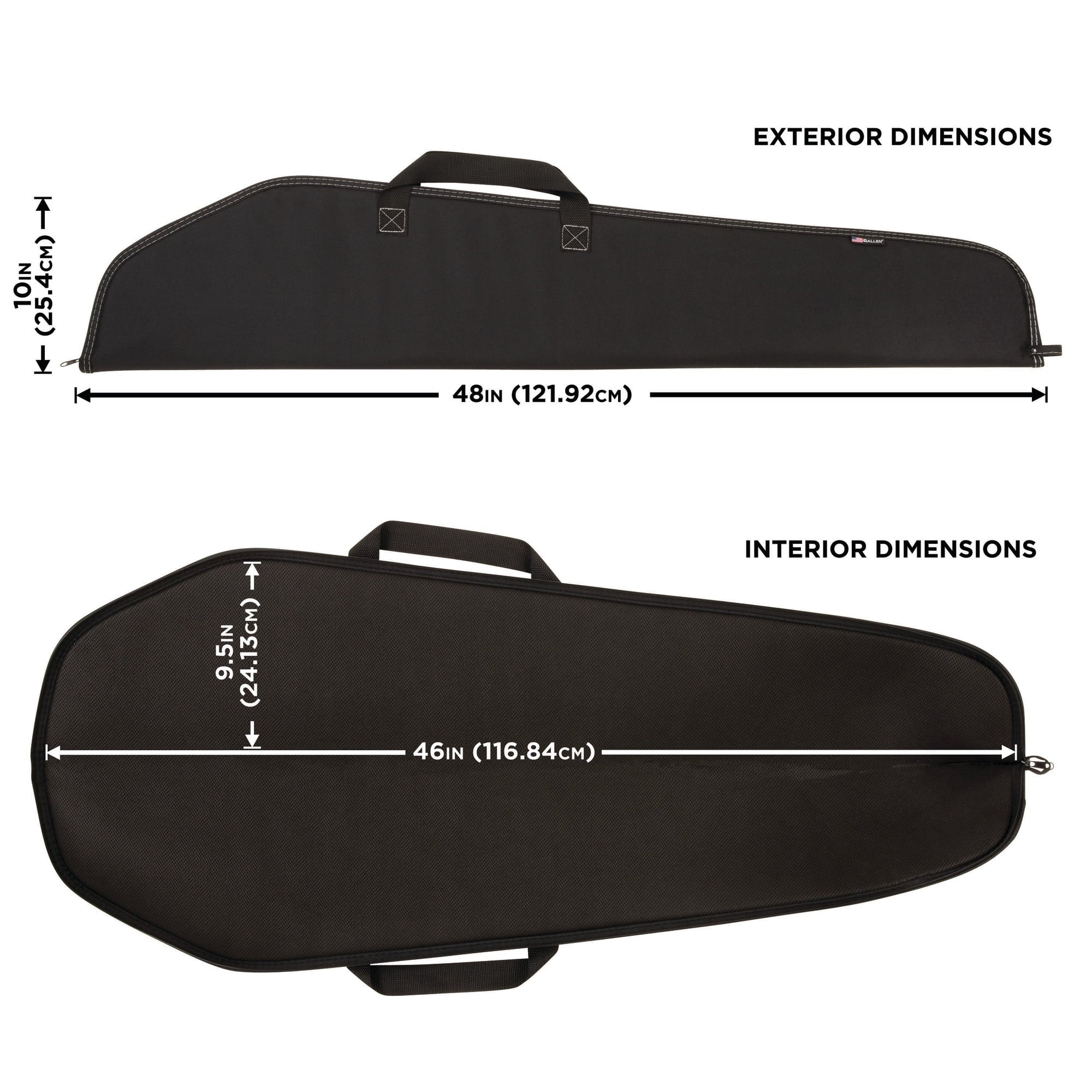 Allen Company Durango 46" Rifle Soft Case, Ebony Polyester, 602-46