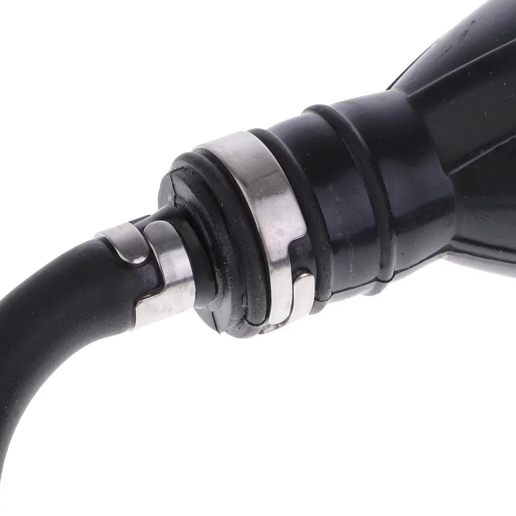 Boat Motor Fuel Line Hose with Connector And Primer Bulb Outboard Motors - Ebony 6.5x11mm