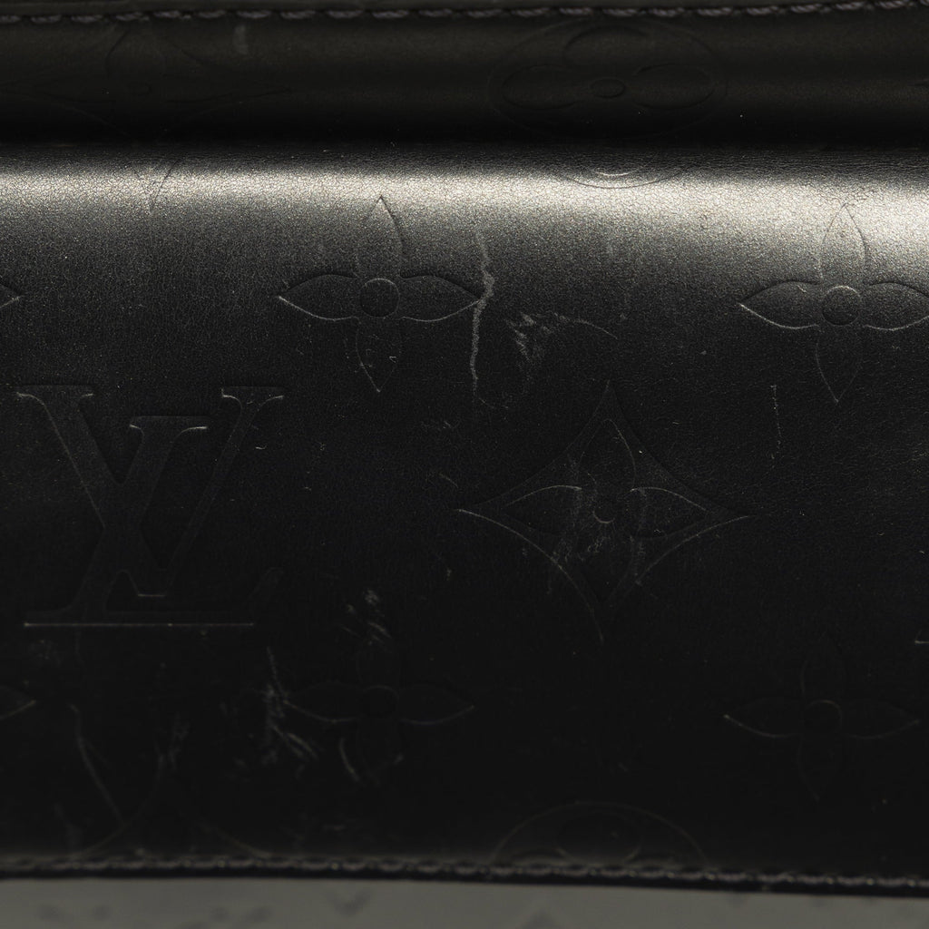 Pre-Owned Authenticated Louis Vuitton Monogram Mat Alston Calf Leather Gray Shoulder Bag Unisex (Good)