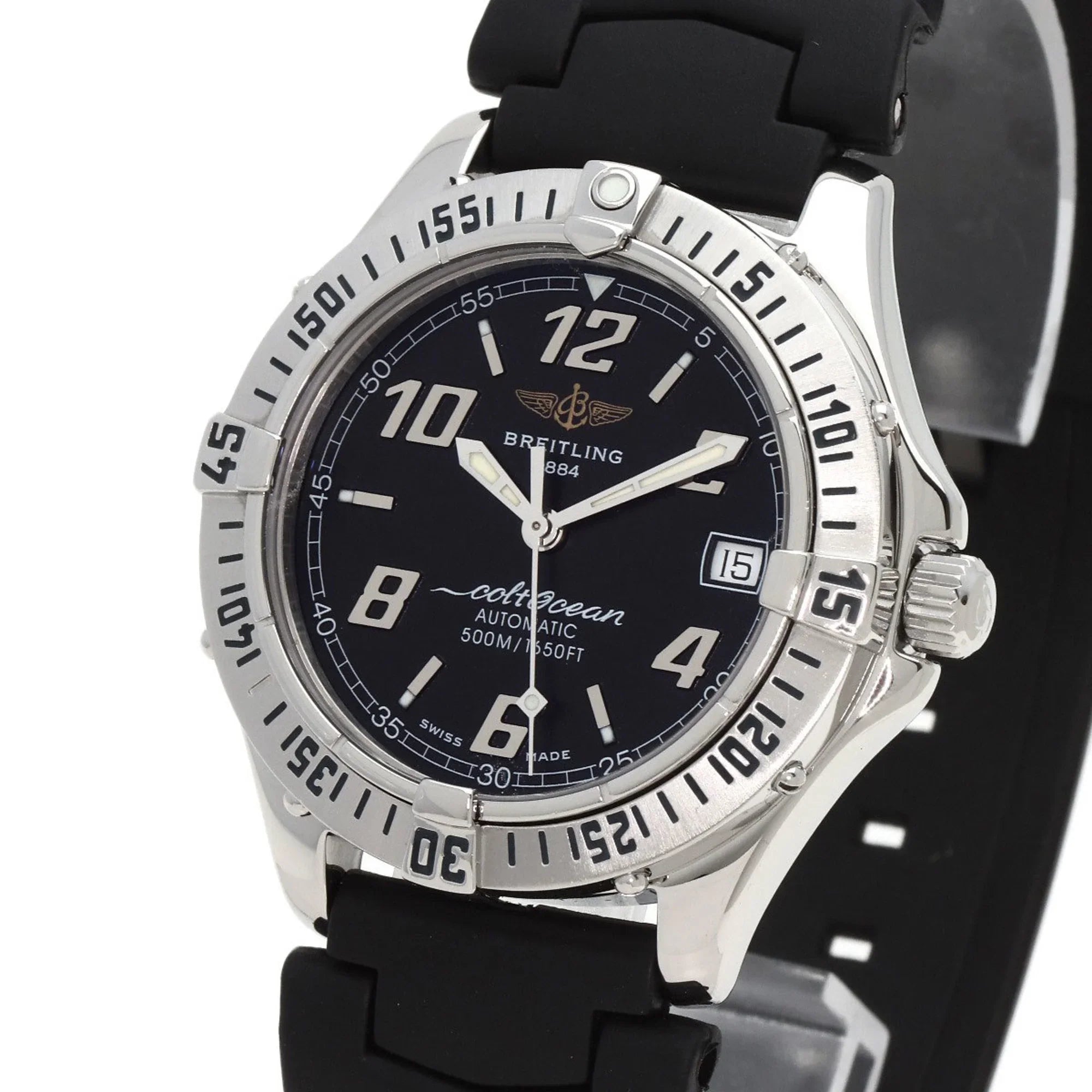 Pre-Owned BREITLING A17350 Colt O'Shearn Watch Stainless Steel/Rubber Men's (Good)