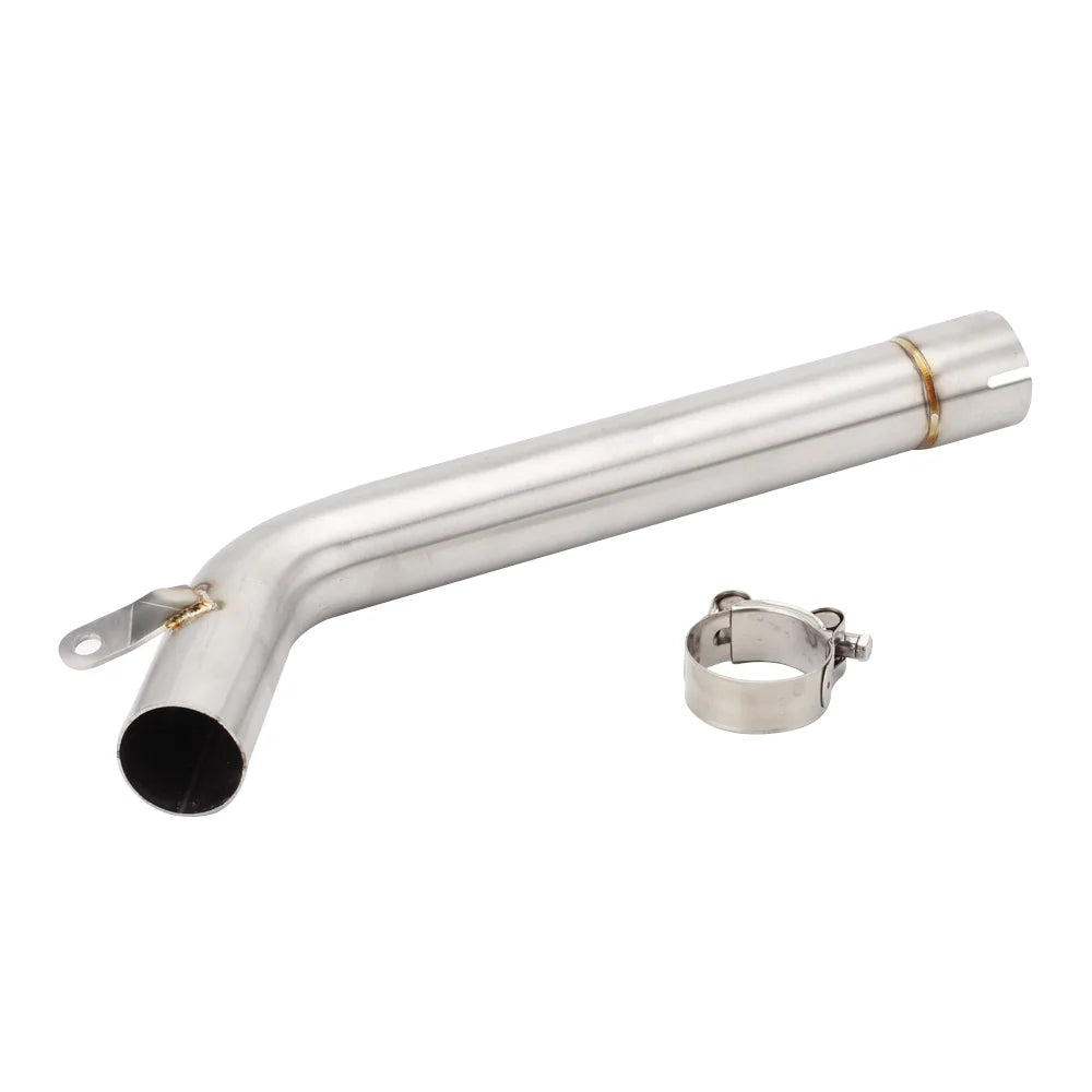 XLYWKJ For Yamaha FZ6 S2 FAZER 2004-2009 Motorcycle Exhaust Pipe Muffler Middle Link Pipe, 1-Set