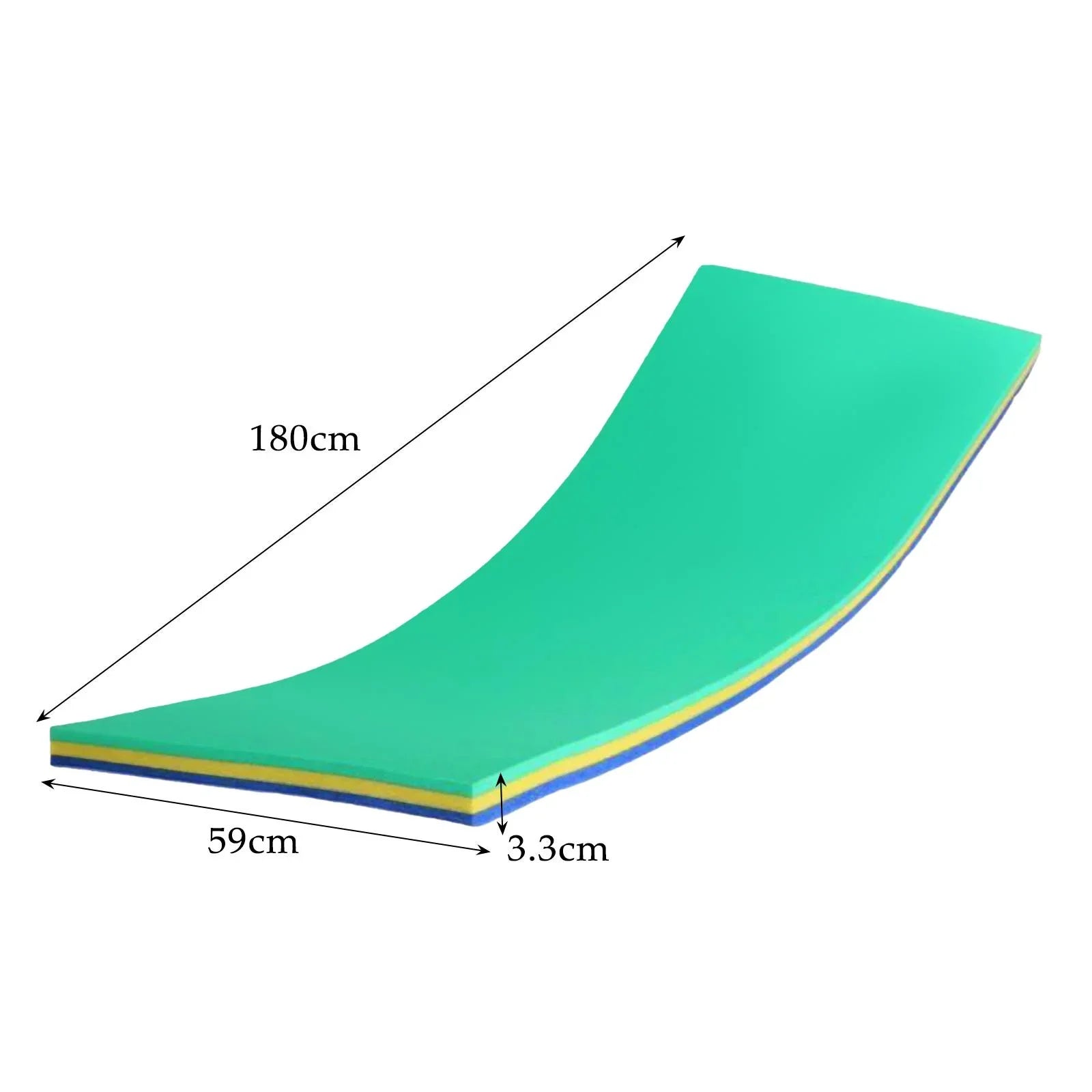GARENDE Water Mat 3 Layer Raft for Pool Relaxing Tear Resistant Floats Yellow