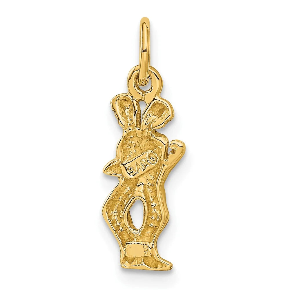 FJC Finejewelers 10 kt Yellow Gold Gemini Zodiac Charm 20 x 6 mm