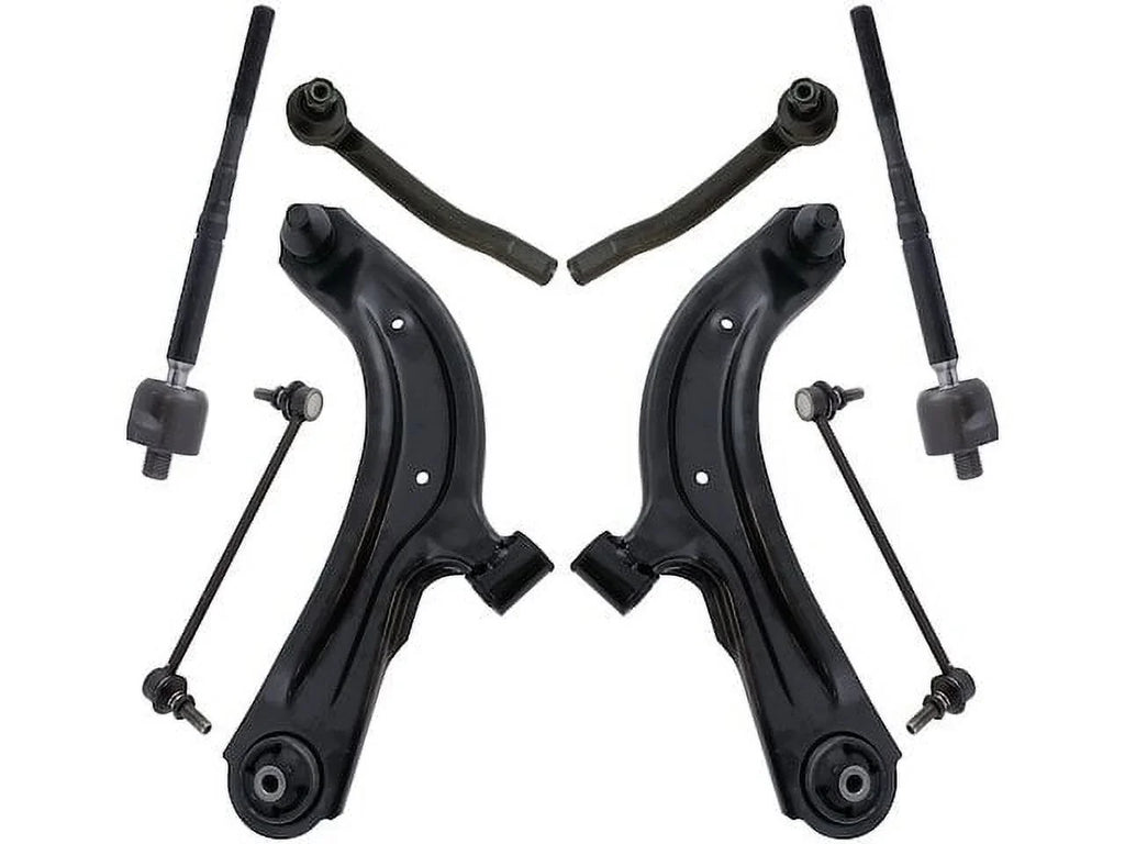 Front Control Arm Ball Joint Sway Bar Link Tie Rod Kit - 8 Piece - Compatible with 2013 - 2018 Nissan Sentra 2014 2015 2016 2017