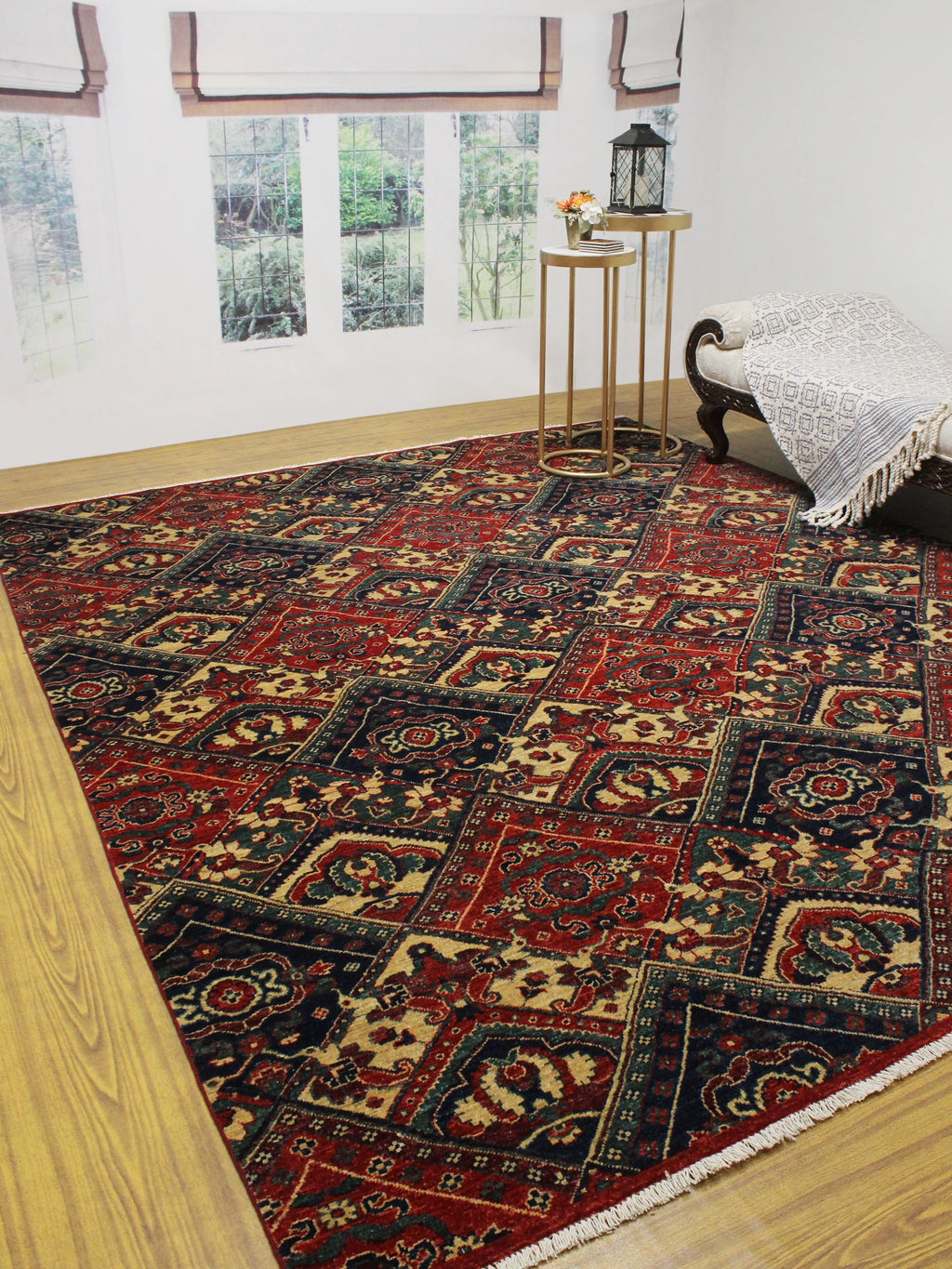 Aria Reggie Red/Blue Rug, 7'11" x 9'10"