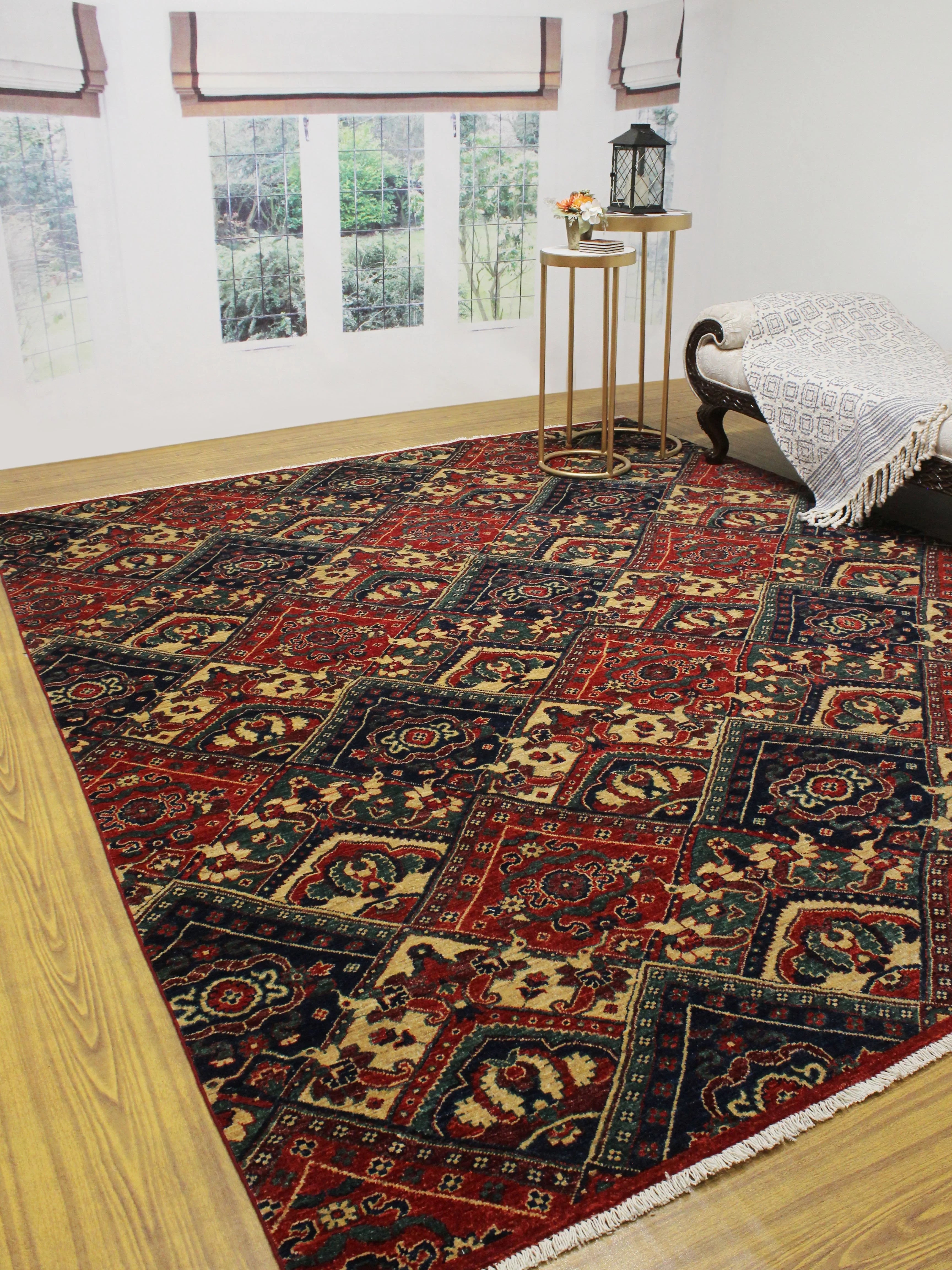 Aria Reggie Red/Blue Rug, 7'11" x 9'10"