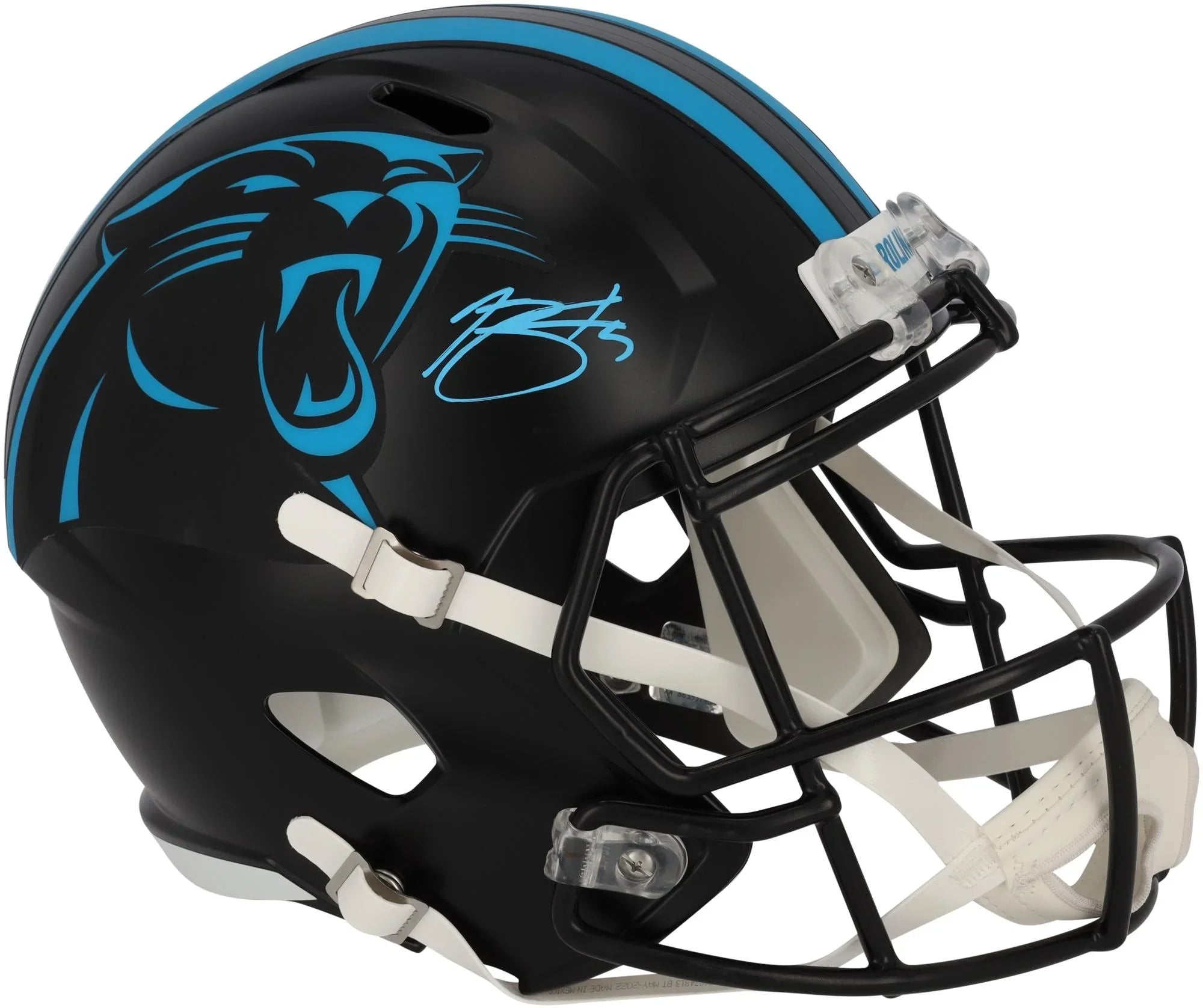 Bryce Young Carolina Panthers Autographed Rid 2022 Alternate Speed Replica Helmet - Fanatics Authentic Certified