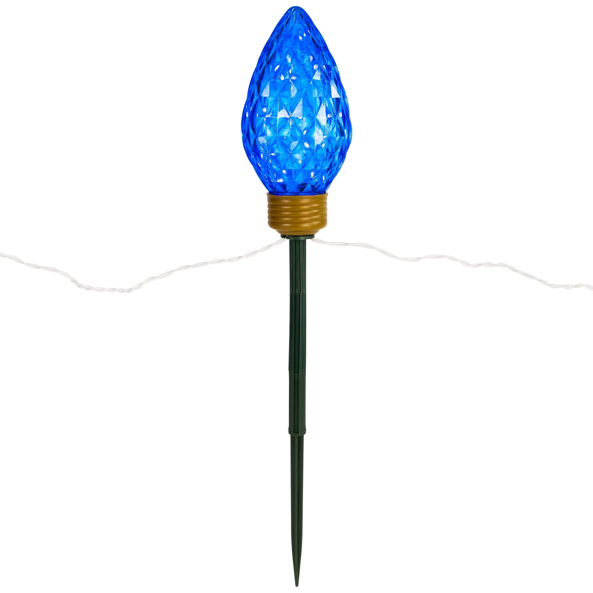 Northlight 3ct LED Lighted Multi-Color C9 Christmas Pathway Marker Lawn Stakes - 3 ft