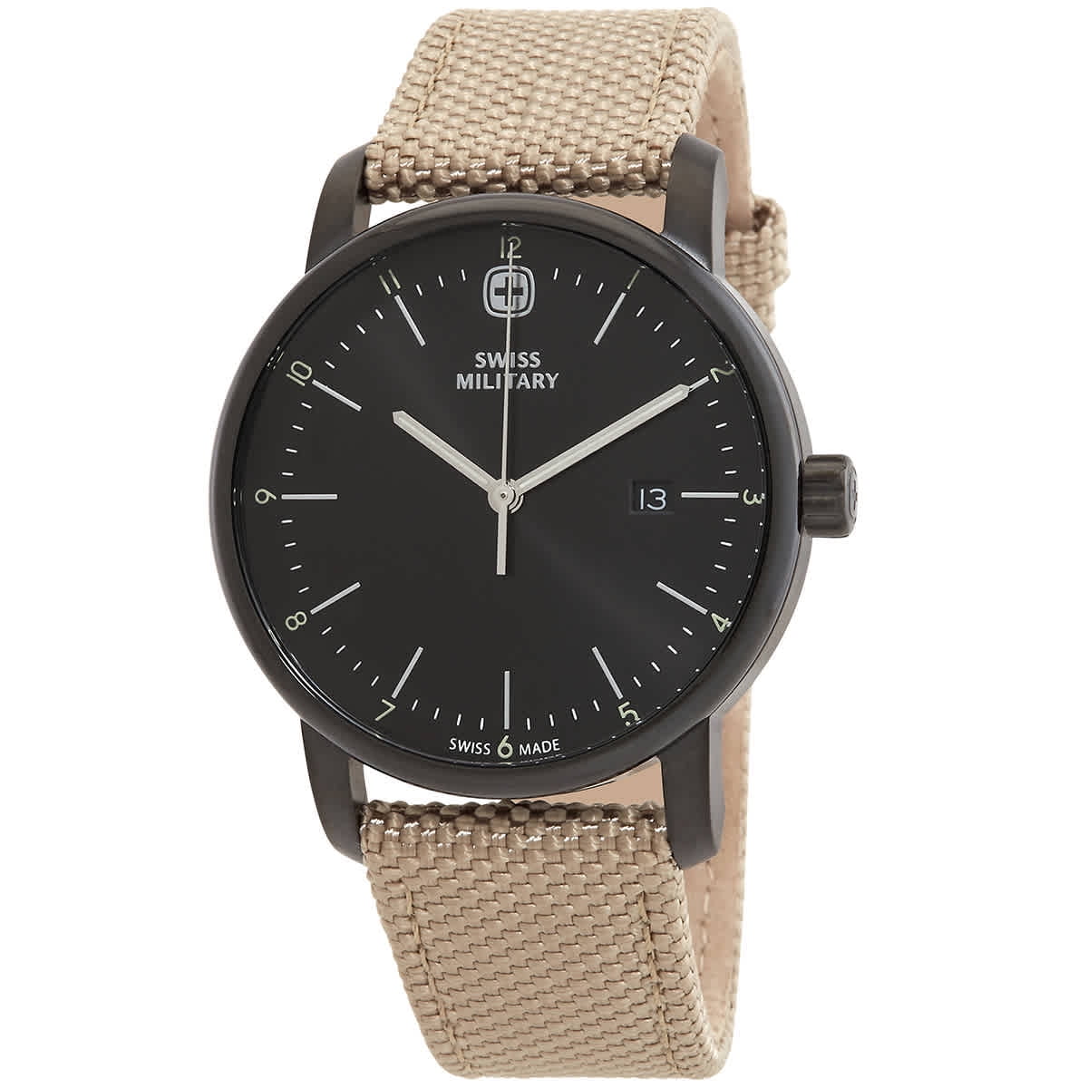 Swiss Military Urban Classic Quartz Jet Dial Men's Watch 01.1741.338