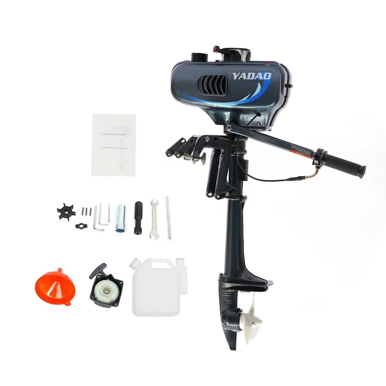 2-Stroke 3.5 Outboard Motor Boat Engine with Water Cooling System Fishing Boat Engine