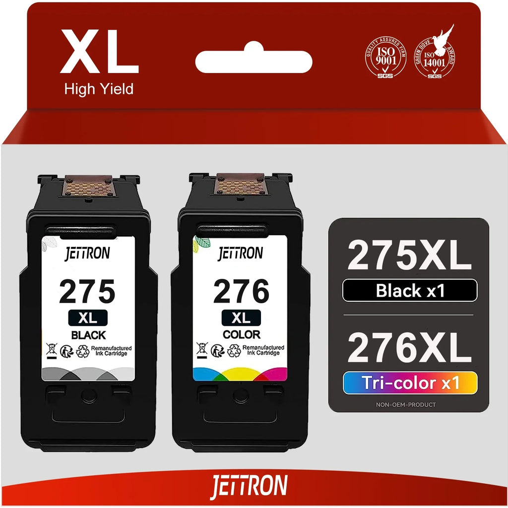 PG275XL Ink Cartridge for ink 275 and 276 for PG275 and CL276 Printer Ink for PIXMA TS3522 TS3520 TS3500 TR4722 TR4720 TR4700 Printer