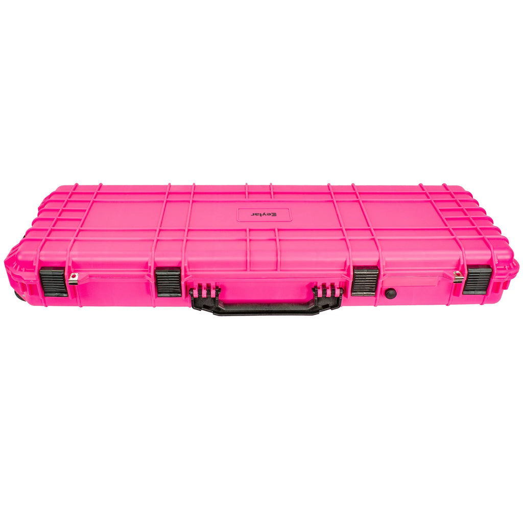 Eylar 44 inch Roller Rifle Hard Case with Foam Waterproof & Crusroof Pink