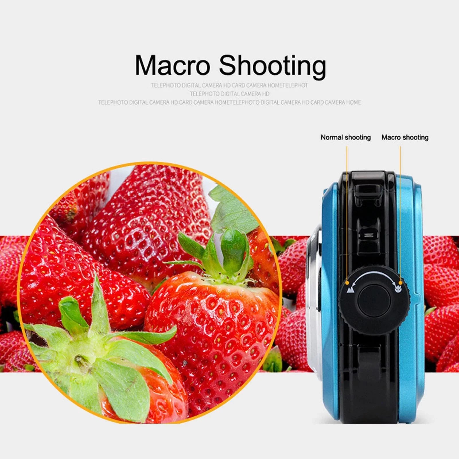 Megapixel Waterproof Dual Screen Full HD 1080P Digital Camera For Under Water Photo And Video Recording For Selfies With LED Flash Light Teen Electronics for Girls