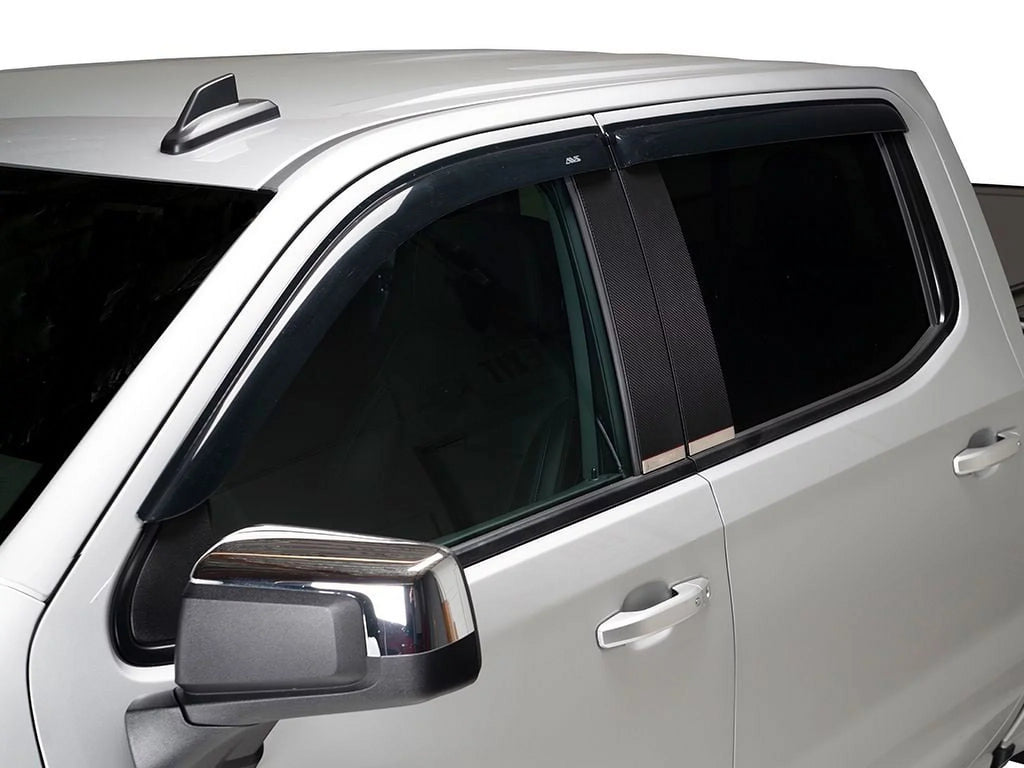 Auto Ventshade (AVS) by RealTruck 94974 Ventvisor, 4-Piece Compatible with Select: 2019 Ford F150 Supercrew, 2017-2022 Ford F250