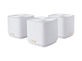 ZenWiFi AX1800 Dual-Band Mesh WiFi 6 System (XD4) - 3 Pack White, coverage up to 4,800 sq.ft & 25+ devices, 1800Mbps, AiMesh, Lifetime Free Internet Security, Parental Control, Easy Setup