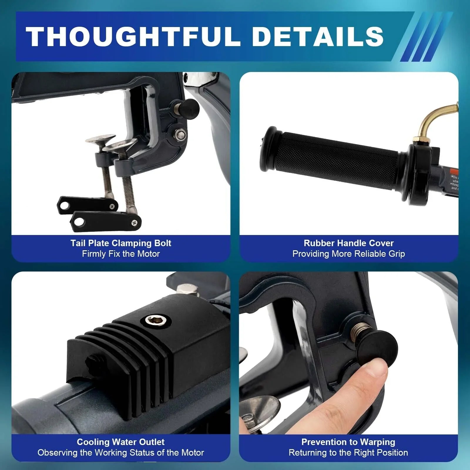 2-Stroke 3.5 Outboard Motor Boat Engine with Water Cooling System Fishing Boat Engine