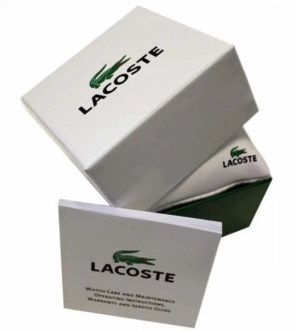 Lacoste Men's San Diego Watch - Stainless - Brown Leather Strap - Date - 50m