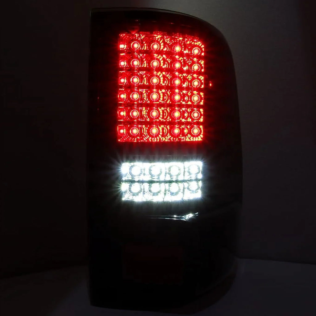 For 04-08 F150 Ebony Smoke Halo Projector LED Headlights + Full LED Taillights Fits select: 2004-2008 FORD F150