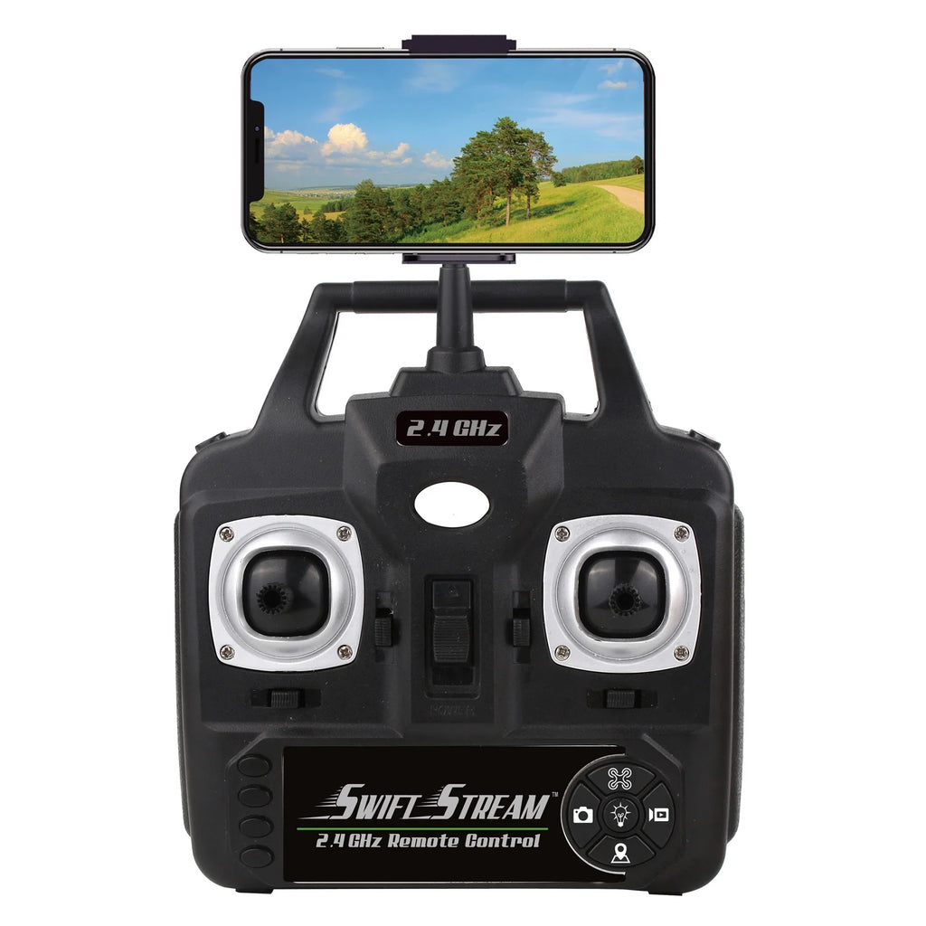 Swift Stream RC Z-34 Glow in the Dark Wi-Fi Camera Drone, Aerial Stunts, Headless Mode & Auto Return