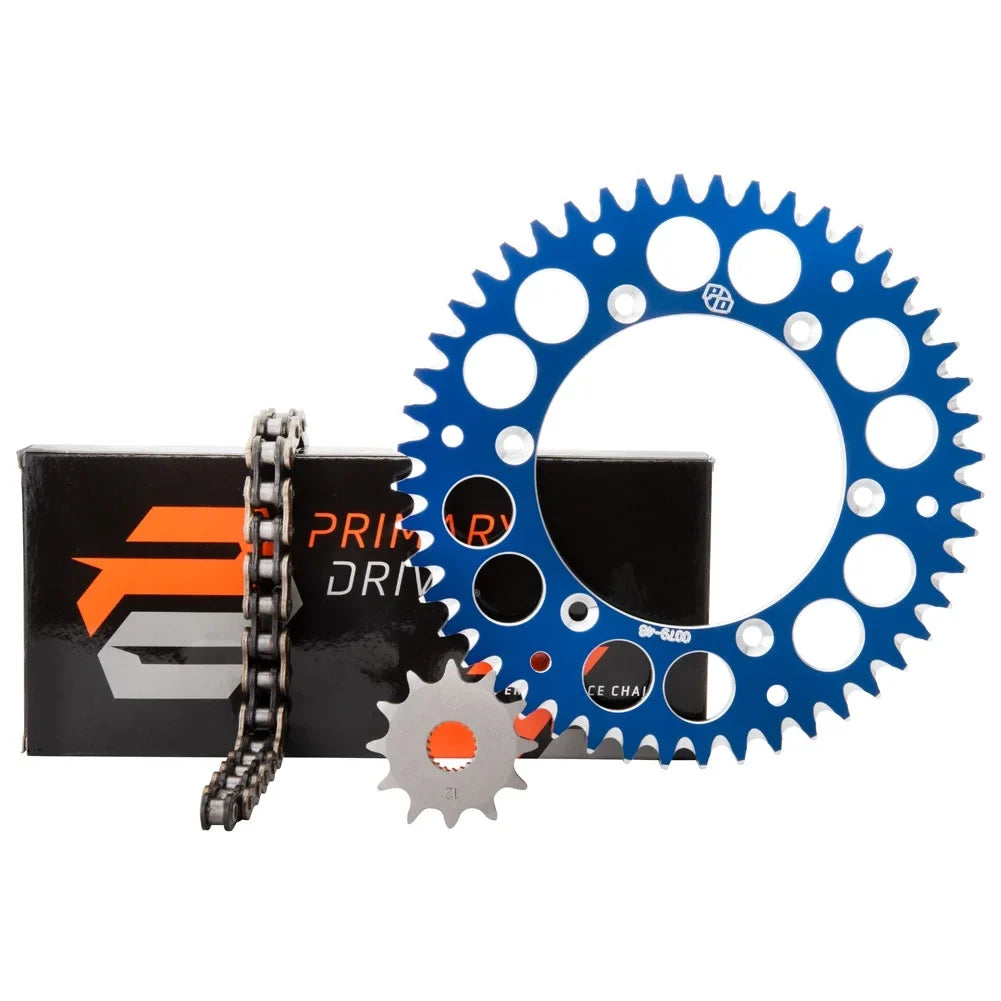Primary Drive Alloy Kit & X-Ring Chain Blue Rear Sprocket For YAMAHA WR250F 2020-2022