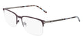 Lacoste L2268 Half Rim Rectangle Red Eyeglasses